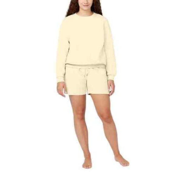 NWoT Buffalo By David Bitton Women's 2 Piece Lounge Set Size L Cream $60 9A175 - Picture 1 of 3